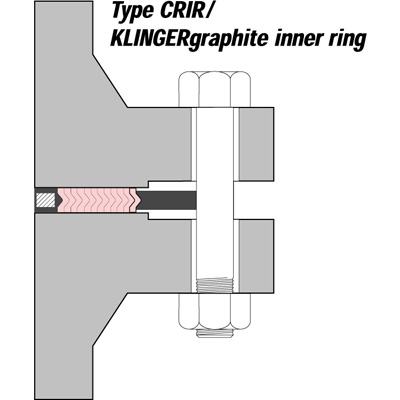 Vòng đệm kim loại làm kín SWG Type CRIR KLINGERgraphite Inner Ring Klinger Vietnam