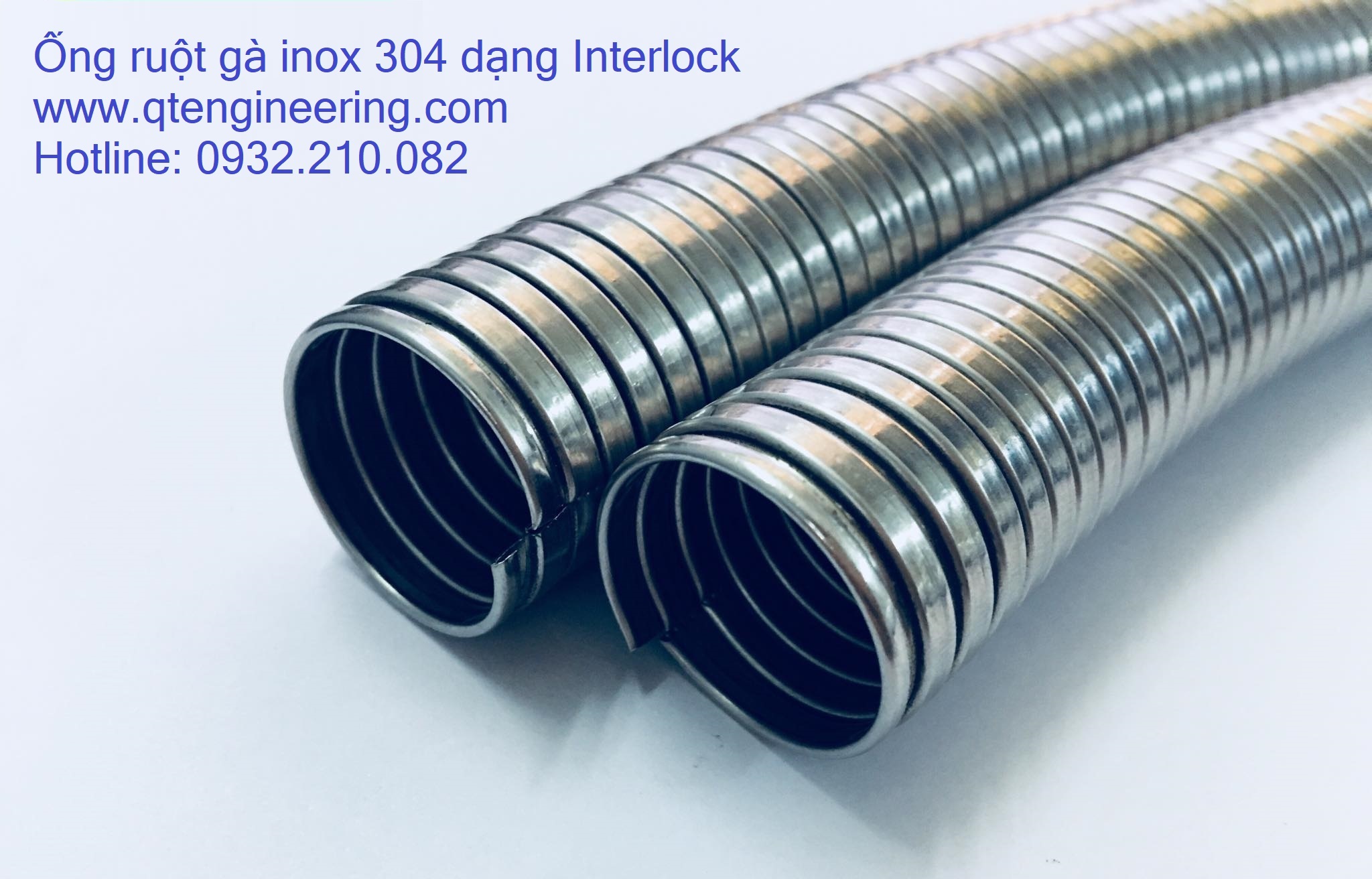 Ống ruột gà inox 304 dạng Interlock